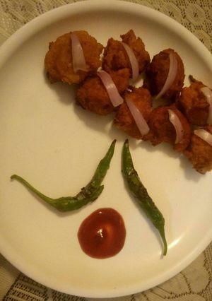 A picture of Soyabean pakodi.