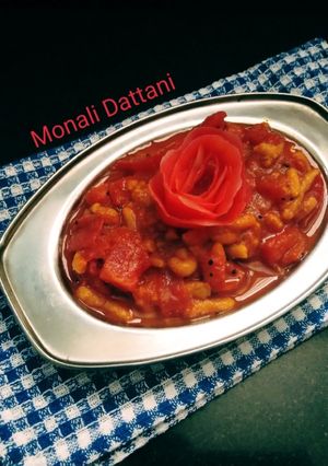 ટોમેટો ગાઠીયા નું શાક (Tamato Ganthiya Shak Recipe In Gujarati) રેસીપી મુખ્ય ફોટો