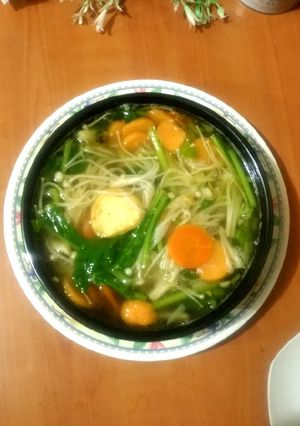 Foto resep 302. Sup Tofu Jamur Enoki