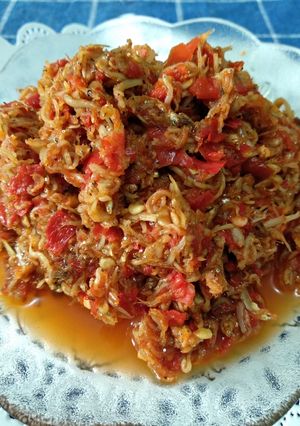 Foto resep Teri Nasi bumbu rujak ala mami