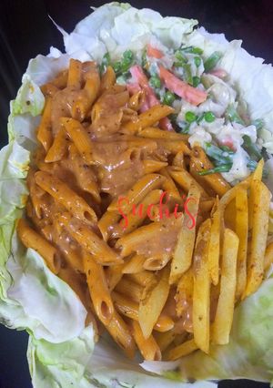 A picture of Veg Pasta Sizzer.
