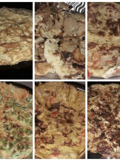 ஆறு வகையான முட்டை ஆம்லெட் (Muttai omelette recipe in tamil) செய்முறை முக்கிய புகைப்படம்