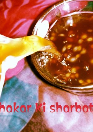 A picture of Shakar Ka sharbat.