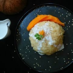 Mango and Coconut Sticky Rice A picture of Mango and Coconut Sticky Rice.