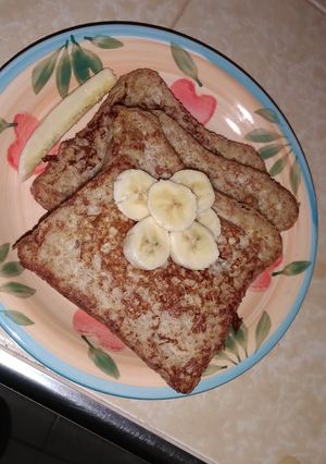 A picture of My kinder toast mayai.