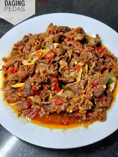 Foto resep Oseng daging pedas