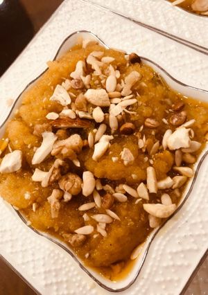 A picture of Moong Dal Halwa(Without use moong dal).
