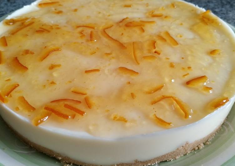 Recipe of Quick Tarta de queso y gelatina de limón