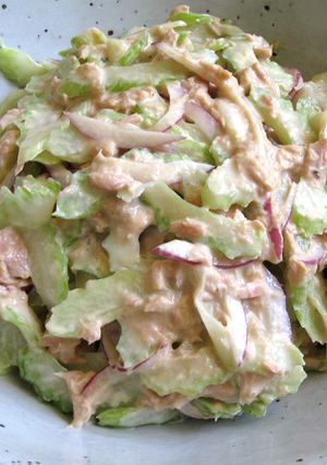A picture of Celery & Tuna Mayo Salad.