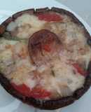 Hongos gratinados a la Mexicana ricos