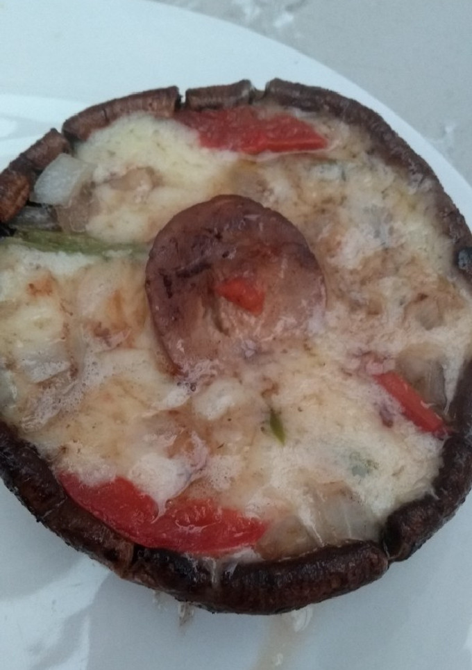Una foto de Hongos gratinados a la Mexicana ricos