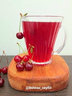 عکسی از دستور 🫖آیس تی آلبالو🍒