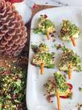 Christmas Tree Cheese Bites