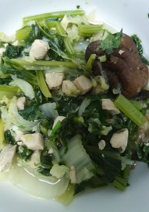 รูปของ ผักต้มอกไก่