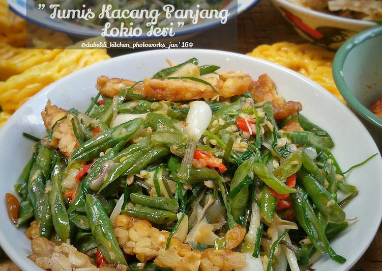 Resep " Tumis Kacang Panjang Lokio Teri " oleh Dabeldi_Kitchen - Cookpad