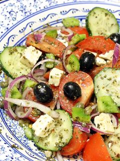 Una foto de Ensalada griega