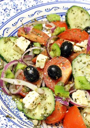 Una foto de Ensalada griega