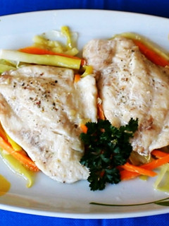 Una foto de Filete de dorada en papillote