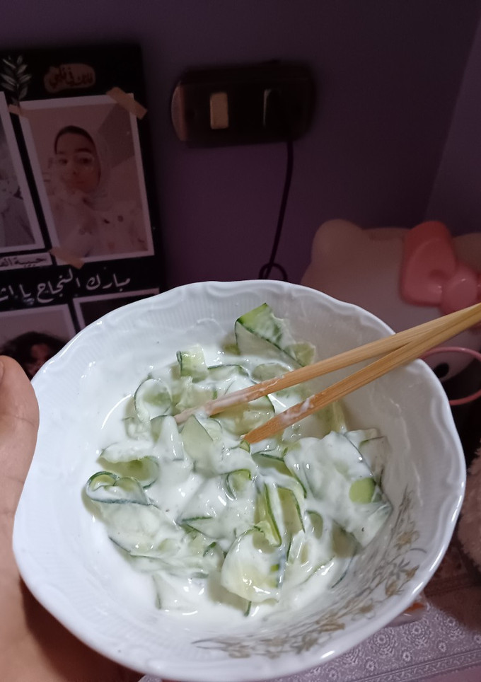 صورة لوصفة ترند الزبادي بالخيار