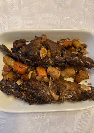 Vadnyúlcomb zöldségágyon recept fotója