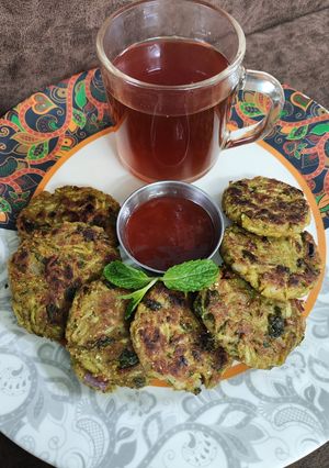 A picture of Bottle Gourd and Oats Tikki.
