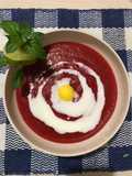 Borsch fría para el verano