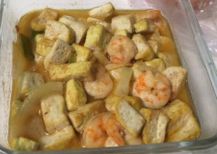 Tumis udang saus tiram