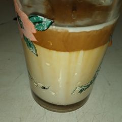 A picture of Dalgona coffee.