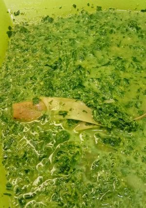 Foto resep Gule daun ubi tumbuk