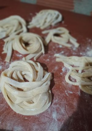 Una foto de Pasta casera fácil