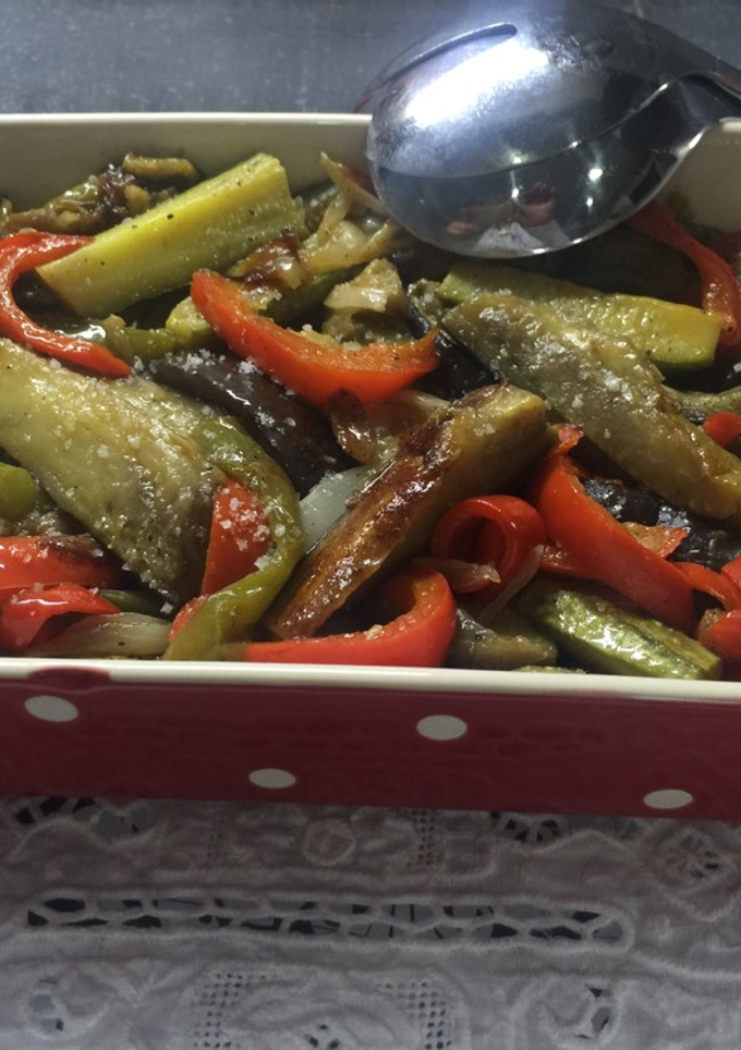 Una foto de Verduras salteadas al natural