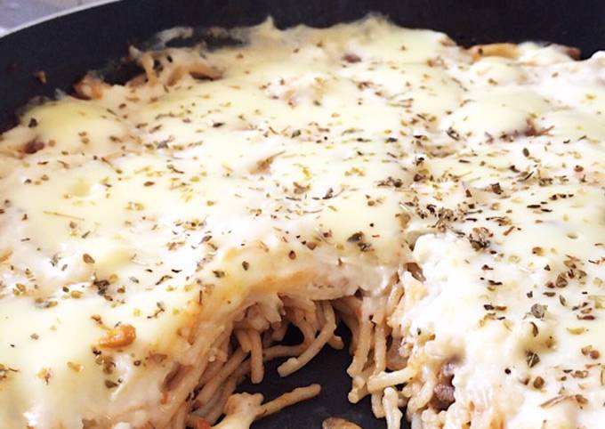 Resep Spaghetti Brulee Teflon (Tanpa Oven) Resep Spaghetti Brulee Teflon (Tanpa Oven)