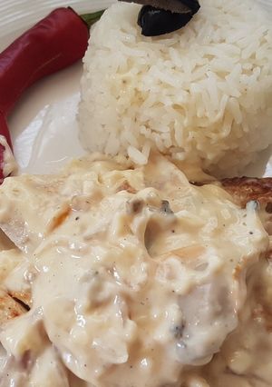 Una foto de Reineta con Crema de Almejas