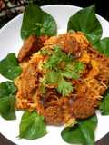 ขนมจีนผัดน้ำพริกอ่องไส้อั่ว Spicy Somen #leftover #upcycle no.14