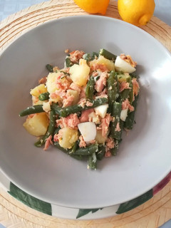 Una foto de Ensalada de judías verdes y patatas