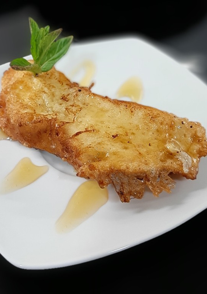 Una foto de Torrijas con miel