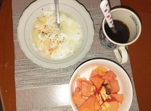 Una foto de DESAYUNO CON HUEVOS Pochados