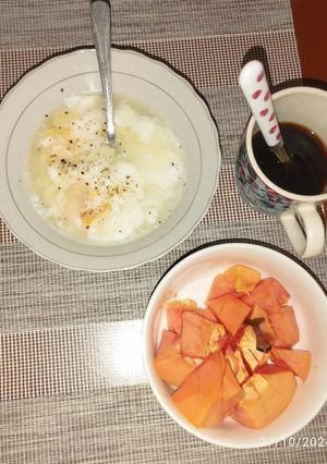 Una foto de DESAYUNO CON HUEVOS Pochados