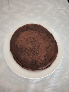 Una foto de Panqueques de plátano y chocolate