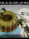 Torta de chocolate y té Matcha