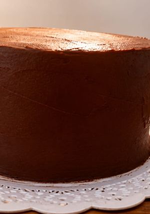 Una foto de Torta de chocolate húmeda
