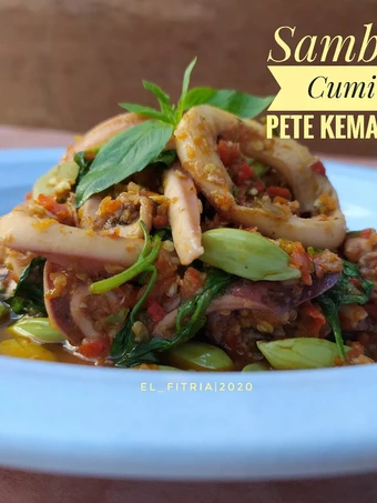 Cara Mudah Membikin Resep 104. Sambel Cumi Pete Kemangi yang Bikin Ngiler Anti Ribet, Lezat Sekali