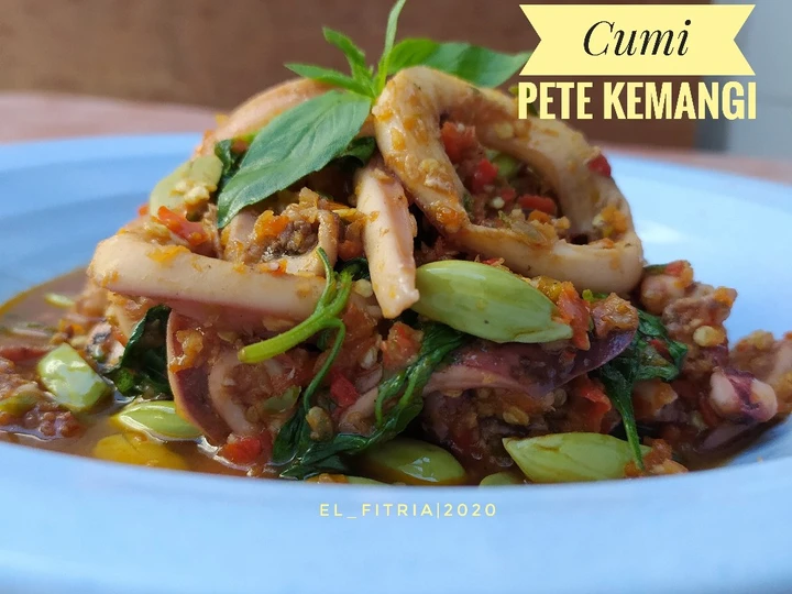 Cara Mudah Membikin Resep 104. Sambel Cumi Pete Kemangi yang Bikin Ngiler Anti Ribet, Lezat Sekali