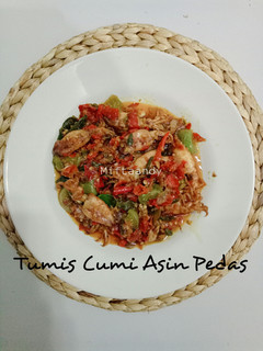 Foto resep Tumis Cumi Asin Pedas