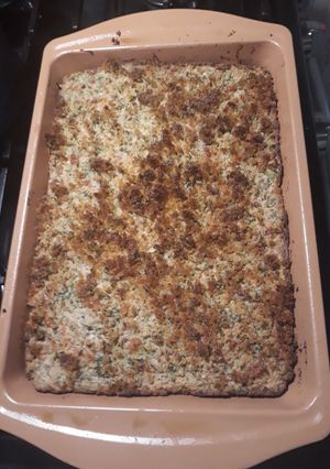 A picture of Matzo Broccoli Casserole.