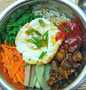 Easy Steps to Prepare Recipes Bibimbap / nasi campur Korea the So Delicious Can Pamper Your Tongue.