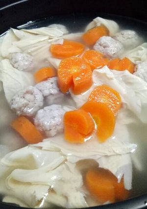Foto resep Sop kembang tahu