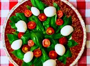 Una foto de bola de mozzarella
