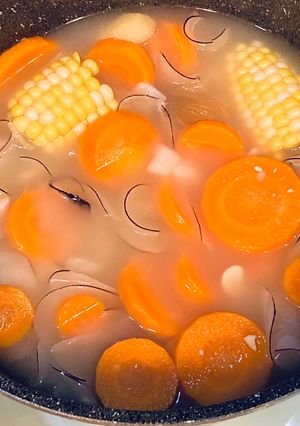 海底椰淮山粟米素湯 的食譜成品照片