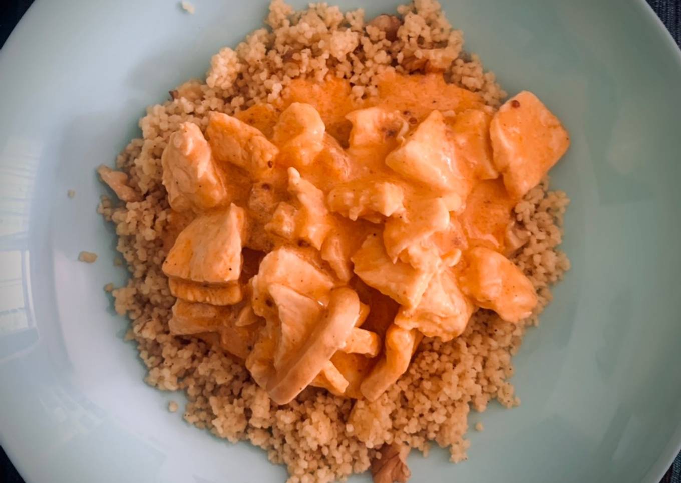 Pollo Strogonoff con cous cous